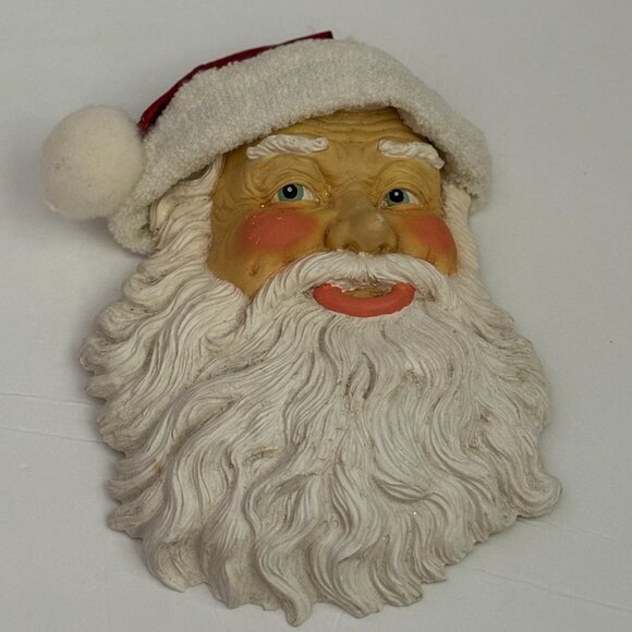 Vintage Silver Deer Santa's Celebration Signed Artist Tom Rubel 91 Chalk Santa - Picture 3 of 10